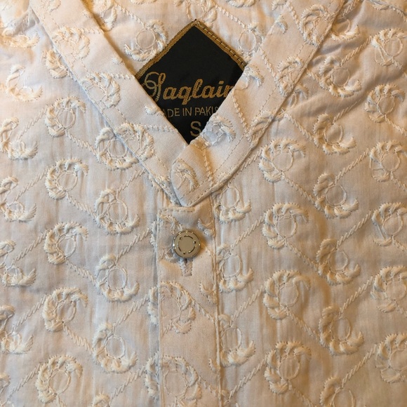 Pakistani Indian Bollywood 2 pc kameez kurta mens size SMALL - Picture 7 of 17